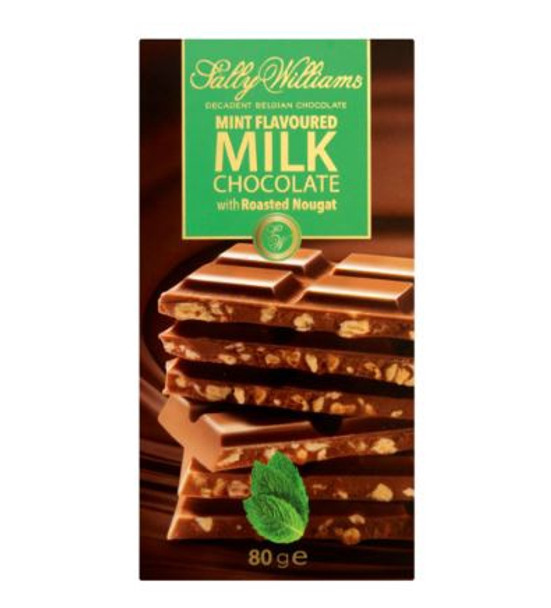 Sally Williams Mint Milk Choc Bar 80g