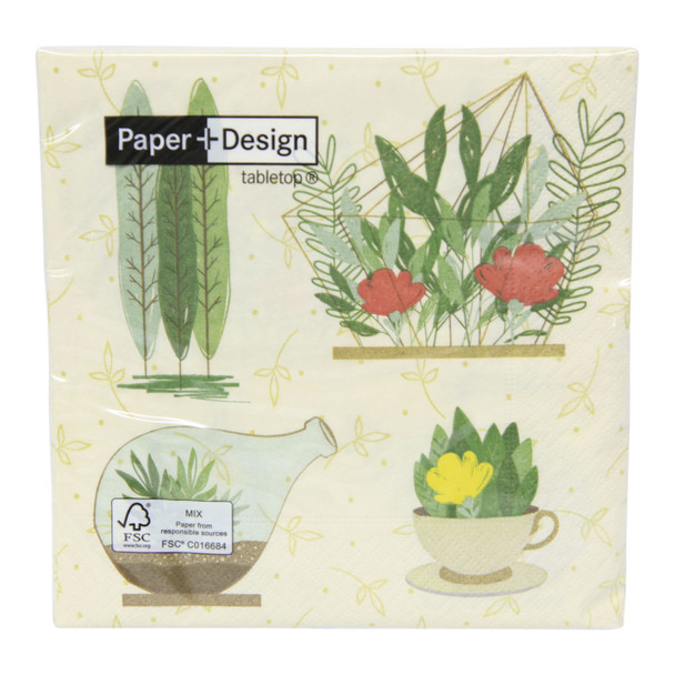 3 Ply Serviette - Terranium / Pack of 20
