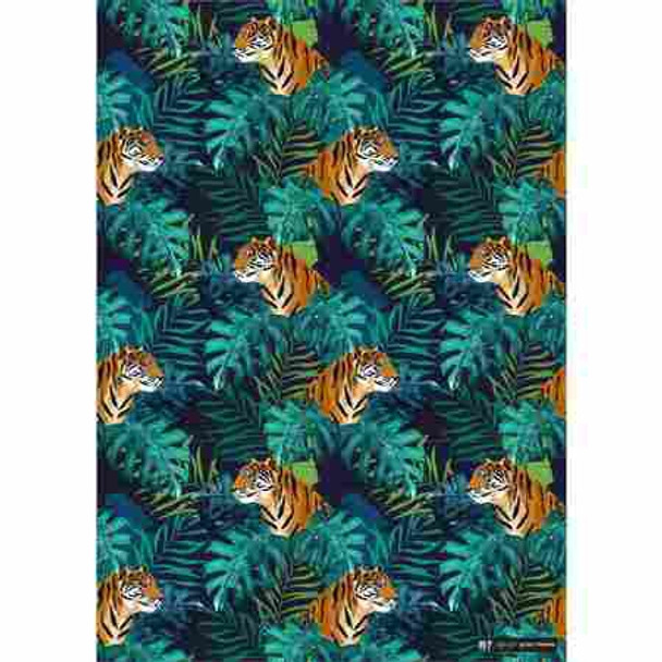 Gift Wrap Paper  - Tiger Forest