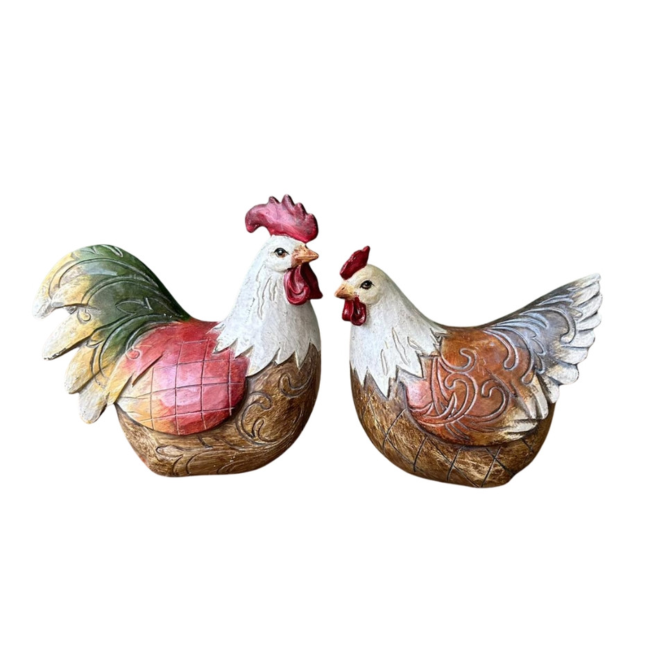 Mister Rooster And Missus Hen - lifestyle @ BALI TRADING