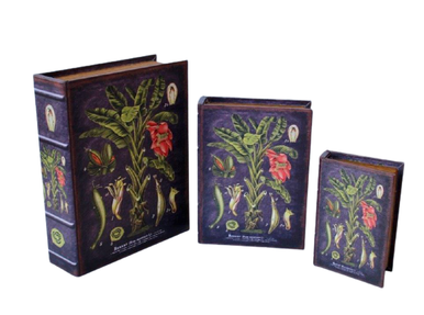 Black Botanical Boxes - lifestyle @ BALI TRADING