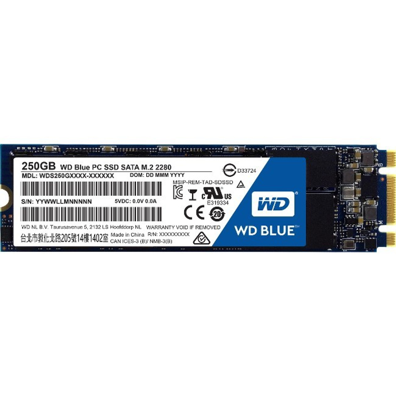 WD Blue SN570 NVMe SSD WDS250G3B0C - SSD - 250 GB - PCIe 3,0 x4