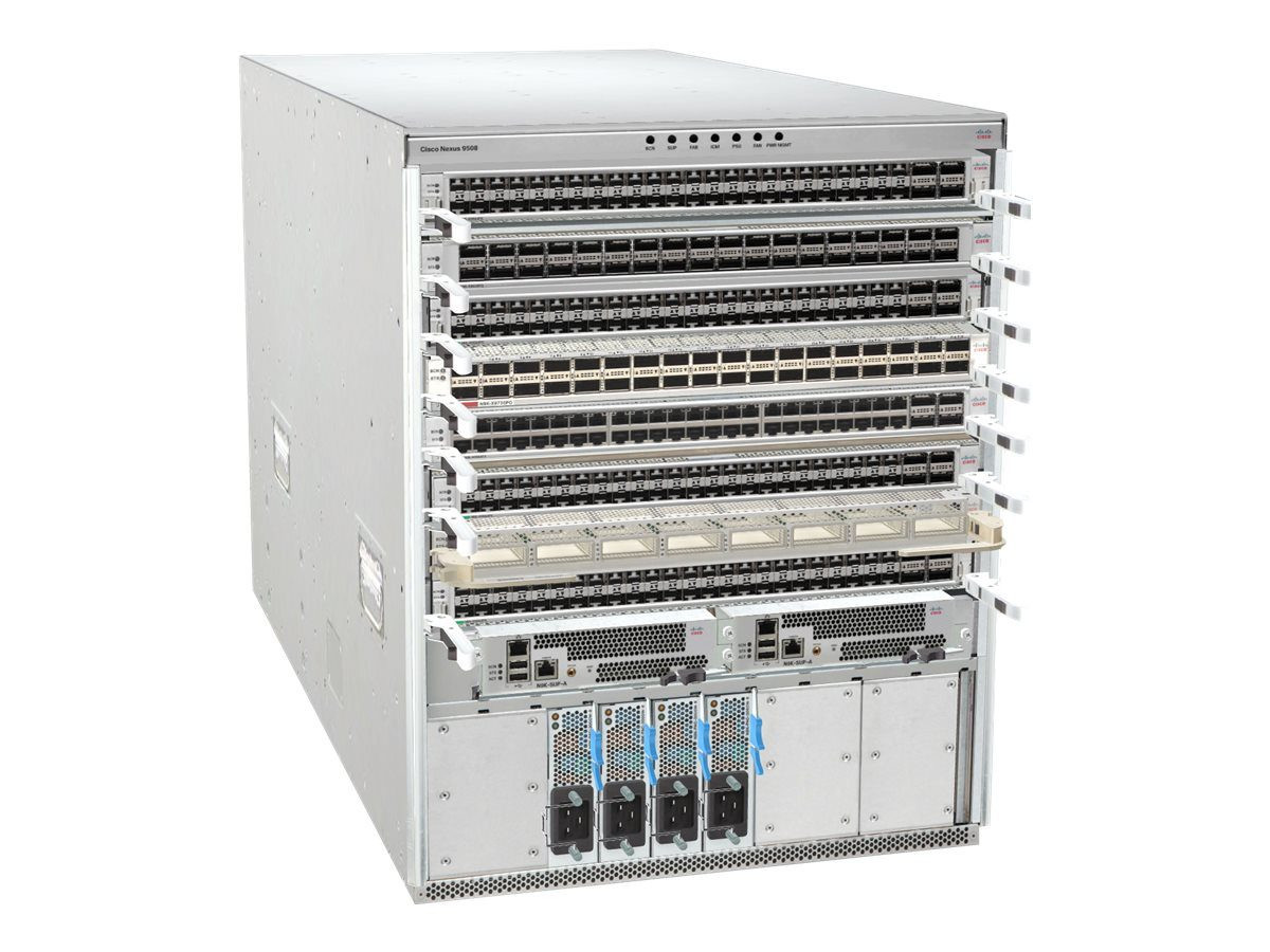 Cisco Nexus 9508 Chassis Bundle - Switch - Managed - Rack