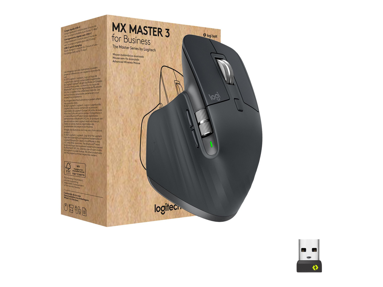 Logitech MX Master 2S Bluetooth Edition Wireless Mouse, Multi-Surface,  Graphite