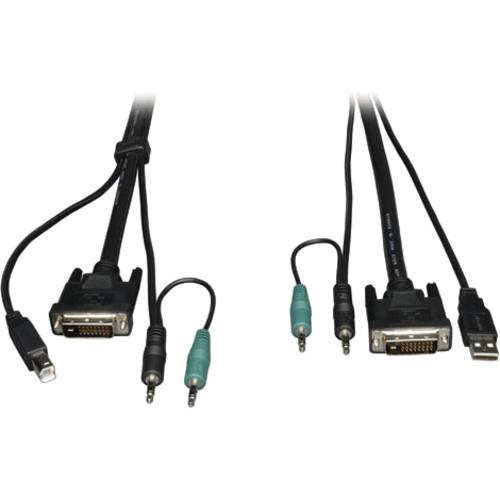 Eaton Tripp Lite Series DVI / USB / Audio KVM Cable Kit, 15 ft. - Thumbnail 4