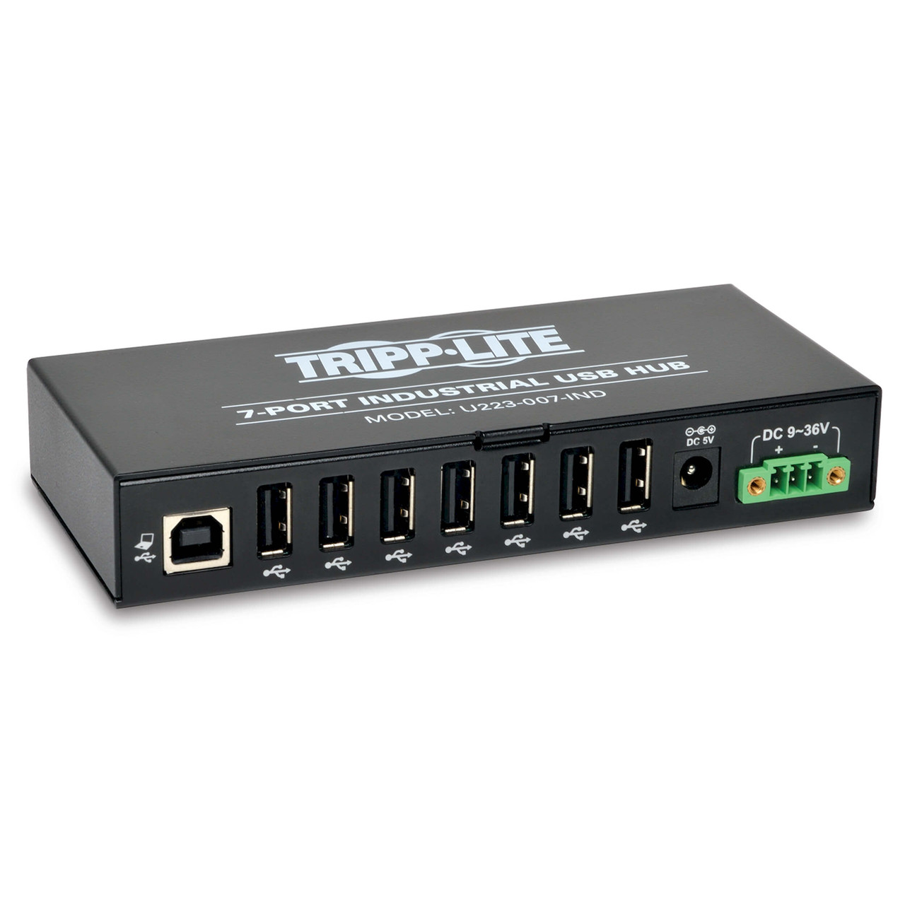 Tripp Lite 7 Port Rugged Industrial USB 2.0 Hub Metal - U223-007-IND