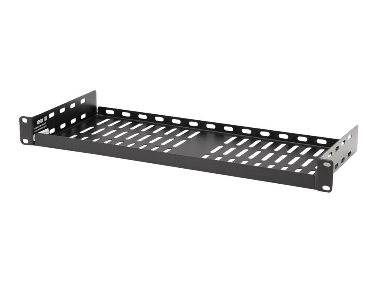 Tripp Lite SmartRack 1U Cantilever Fixed Rack Shelf - Steel, Vented, 7 In.  (17.8 Cm) Depth, Holds Up To 40 Lb. (18 Kg) - Rack Cantilever Shelf - Black 