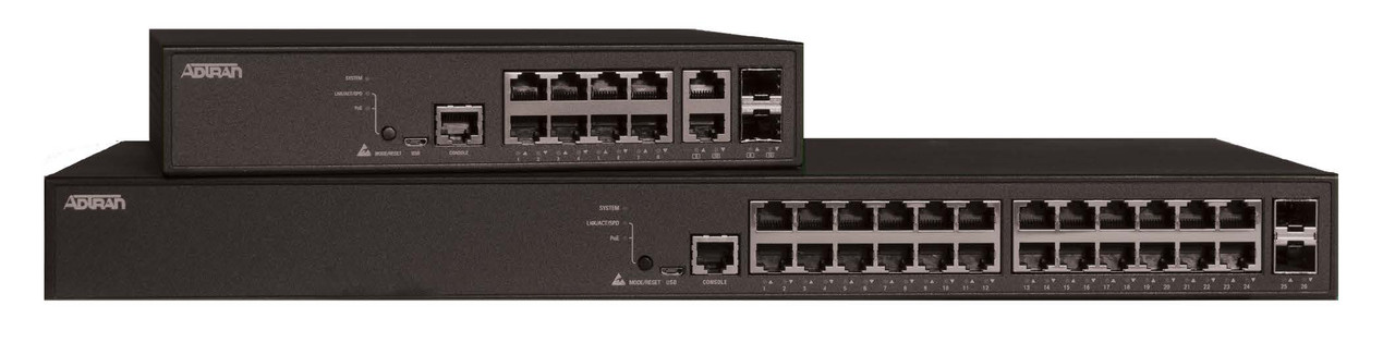 Adtran NetVanta 1560 12 Port Managed Layer 2/3 Gigabit Ethernet  1560-08-150W Switch - 17108108PF2