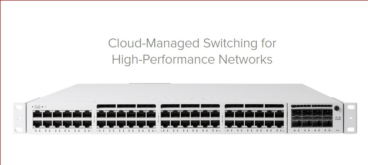 Cisco Meraki 36-Port 2.5 Gigabit + 12-Port mGigabit UPoE Switch