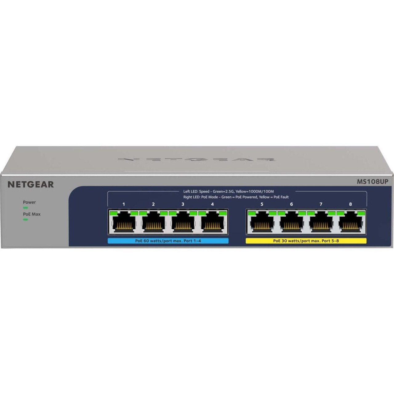 Netgear 8-port Ultra60 PoE++ Multi-Gigabit Ethernet Plus Switch - Thumbnail 5