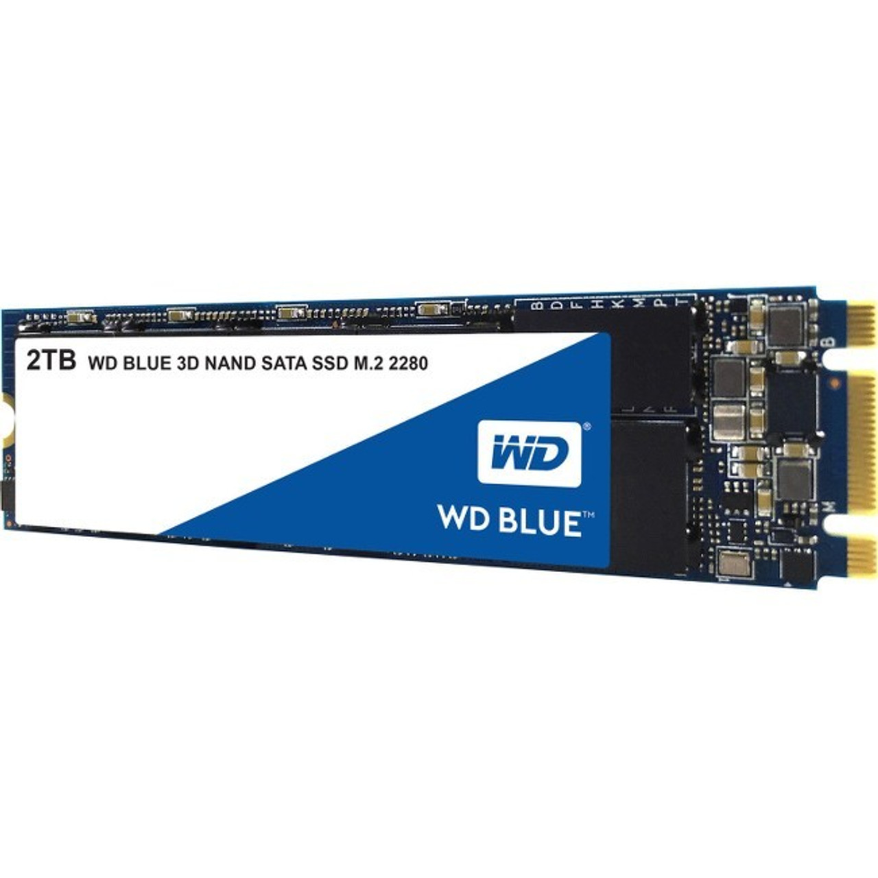 Samarbejde Intensiv Quilt Western Digital WD Blue 3D NAND 2TB PC SSD - SATA III 6 Gb/s M.2 2280 Solid  State Drive