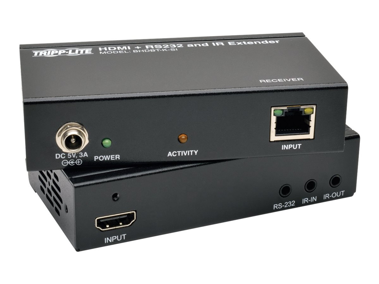 Tripp Lite HDBaseT HDMI Over Cat5e Cat6 Cat6a Extender Kit With Serial IR  Cont BHDBT-K-SI