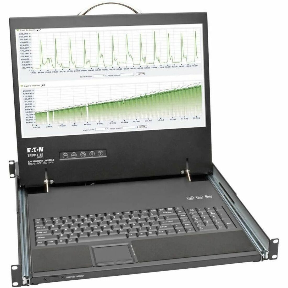 Eaton Tripp Lite Series 1U Rack-Mount Console with 19-in. LCD, Short-Depth