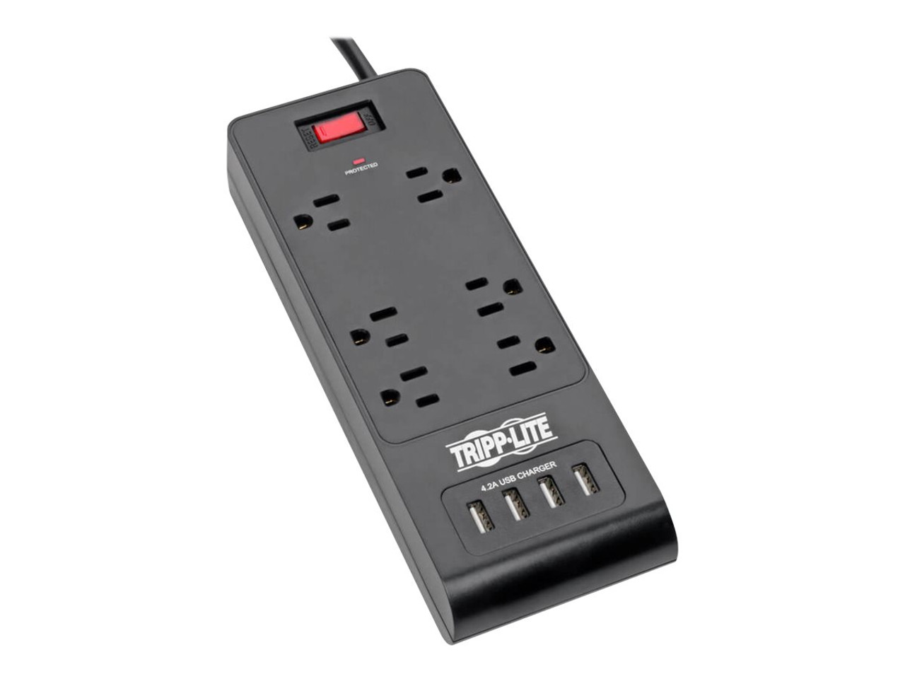 Tripp Lite 6-Outlet Surge Protector With 4 USB Ports (4.2A Shared