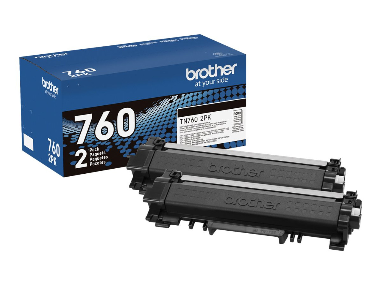 Brother MFC-L2710DW All-in-One Monochrome Printer with TN760