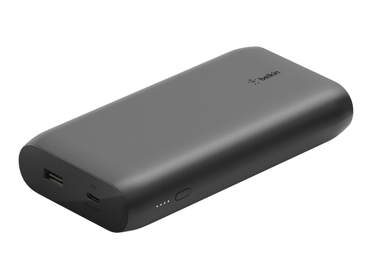Belkin BOOST CHARGE - Power bank - 20000 mAh - 30 Watt - Fast Charge, PD -  2 output connectors (USB, 24 pin USB-C) - black