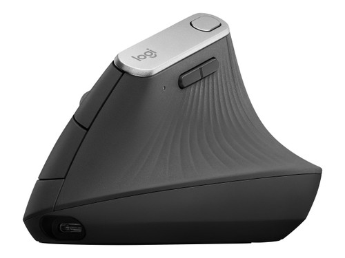 Logitech Lift Vertical Ergonomic Mouse for Business, Left - vertical mouse  - Bluetooth, 2.4 GHz - graphite - 910-006492 - Mice 