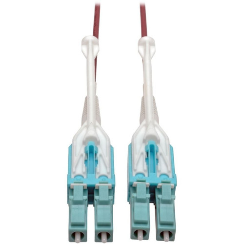 Eaton Tripp Lite Series 10G Duplex Multimode 50/125 OM4 LSZH Fiber Optic Cable (LC/LC), Push/Pull Tabs, Magenta, 4 m - Thumbnail 2