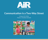 Communication is a Two-Way Street