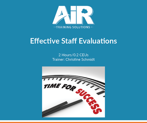 Effective Staff Evaluations