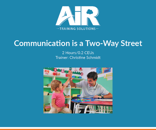 Communication is a Two-Way Street