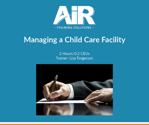 Managing a Child Care Facility