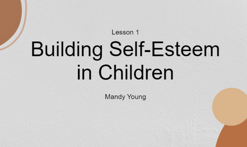 Building Self-Esteem in Children