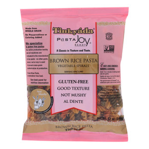 Tinkyada Brown Rice Pasta - Vegetable Spiral - Case Of 12 - 12 Oz Tinkyada Brown Rice Pasta - Vegetable Spiral - Case Of 12 - 12 Oz