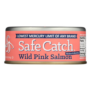 Safe Catch - Salmon Pink Wild - Case Of 6 - 5 Oz Safe Catch - Salmon Pink Wild - Case Of 6 - 5 Oz