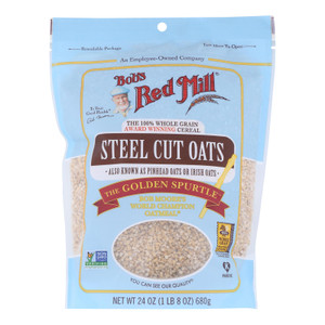 Bob's Red Mill - Steel Cut Oats - Case Of 4-24 Oz Bob's Red Mill - Steel Cut Oats - Case Of 4-24 Oz