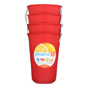 Preserve Everyday Cups - Pepper Red - 4 Packs Preserve Everyday Cups - Pepper Red - 4 Packs