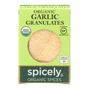 Spicely Organics - Organic Garlic Granulates - Case Of 6 - 0.45 Oz. Spicely Organics - Organic Garlic Granulates - Case Of 6 - 0.45 Oz.