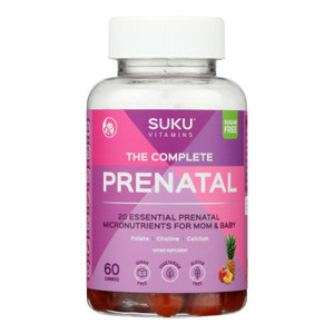 Suku Vitamins - Gummy Complete Prenatal - 1 Each -60 Count Suku Vitamins - Gummy Complete Prenatal - 1 Each -60 Count