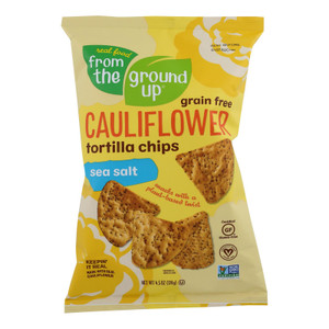 From The Ground Up - Tort Chips Clflwr Sea Salt - Case Of 12 - 4.5 Oz From The Ground Up - Tort Chips Clflwr Sea Salt - Case Of 12 - 4.5 Oz