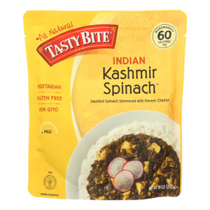 Tasty Bite Entrees - Indian Cuisine - Kashmir Spinach - 10 Oz - Case Of 6 Tasty Bite Entrees - Indian Cuisine - Kashmir Spinach - 10 Oz - Case Of 6