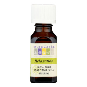 Aura Cacia - Relaxation Essential Oil Blend - 0.5 Fl Oz Aura Cacia - Relaxation Essential Oil Blend - 0.5 Fl Oz