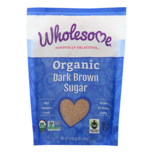 Wholesome Sweeteners Sugar - Organic - Dark Brown - 24 Oz - Case Of 6 Wholesome Sweeteners Sugar - Organic - Dark Brown - 24 Oz - Case Of 6