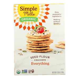 Simple Mills - Crckr Seed Flr Evrythng - Case Of 6-4.25 Oz Simple Mills - Crckr Seed Flr Evrythng - Case Of 6-4.25 Oz