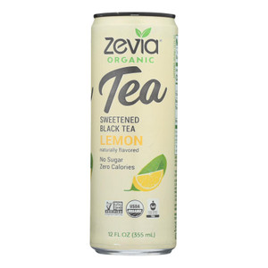 Zevia - Tea Black Lemon - Case Of 12 - 12 Fz Zevia - Tea Black Lemon - Case Of 12 - 12 Fz
