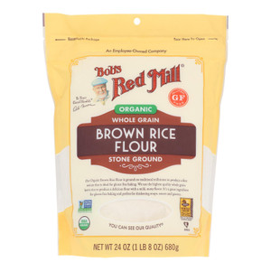 Bob's Red Mill - Flour Rice Brown - Case Of 4 - 24 Oz Bob's Red Mill - Flour Rice Brown - Case Of 4 - 24 Oz