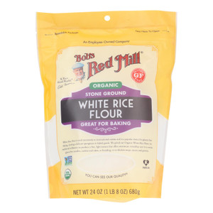 Bob's Red Mill - Flour White Rice - Case Of 4 - 24 Oz Bob's Red Mill - Flour White Rice - Case Of 4 - 24 Oz