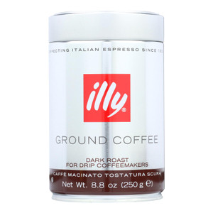 Illy Caffe Coffee Coffee - Drip - Ground - Dark Roast - 8.8 Oz - Case Of 6 Illy Caffe Coffee Coffee - Drip - Ground - Dark Roast - 8.8 Oz - Case Of 6