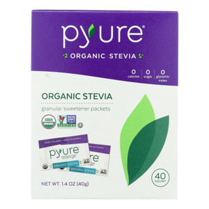 Pyure Brand Organic Stevia Granular Sweetener - Case Of 6 - 1.41 Oz Pyure Brand Organic Stevia Granular Sweetener - Case Of 6 - 1.41 Oz