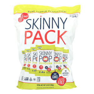 Skinnypop Popcorn 100 Calorie Popcorn Bags - Case Of 10 - 0.65 Oz. Skinnypop Popcorn 100 Calorie Popcorn Bags - Case Of 10 - 0.65 Oz.