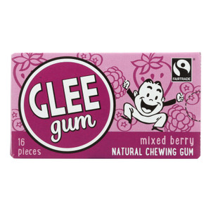 Glee Gum Chewing Gum - Triple Berry - Case Of 12 - 16 Pieces Glee Gum Chewing Gum - Triple Berry - Case Of 12 - 16 Pieces