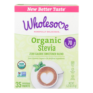 Wholesome Sweeteners Stevia - Organic - 35 Count - 1.23 Oz - Case Of 6 Wholesome Sweeteners Stevia - Organic - 35 Count - 1.23 Oz - Case Of 6