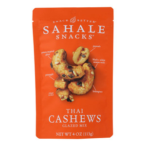 Sahale Snacks Cashews - Thai - Case Of 6 - 4 Oz. Sahale Snacks Cashews - Thai - Case Of 6 - 4 Oz.