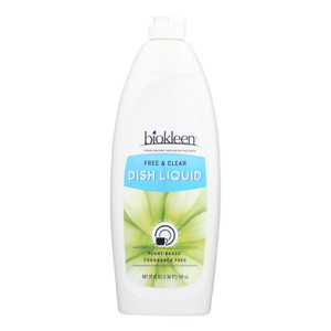 Biokleen Dish Liquid - Natural - Free And Clear - 25 Oz - Case Of 6 Biokleen Dish Liquid - Natural - Free And Clear - 25 Oz - Case Of 6