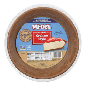Midel Gluten Free Graham Style Pie Crust - Case Of 12 - 7.1 Oz. Midel Gluten Free Graham Style Pie Crust - Case Of 12 - 7.1 Oz.