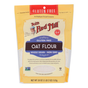 Bob's Red Mill - Oat Flour Gluten Free - Case Of 4-18 Oz Bob's Red Mill - Oat Flour Gluten Free - Case Of 4-18 Oz